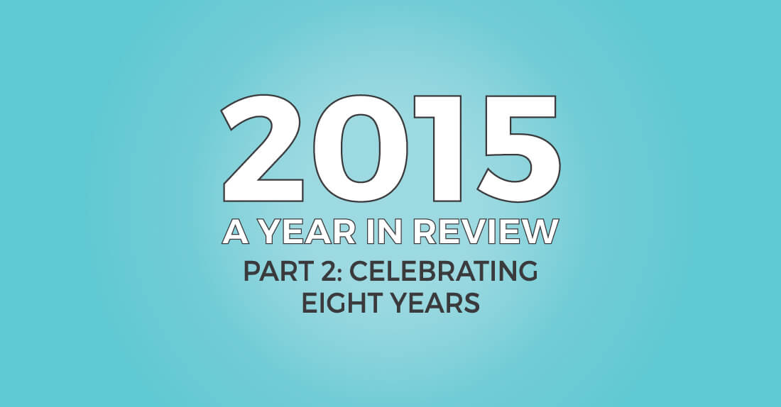 2015 A year in review. Part 2: Celebrating eight years