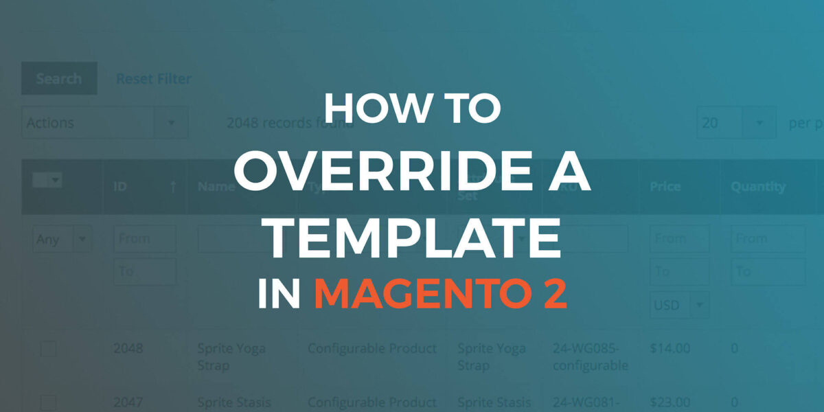 How to override a template in magento 2